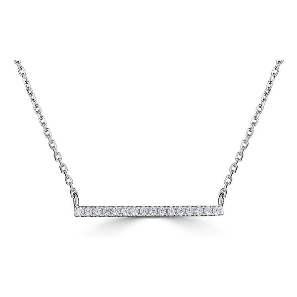 JG 14K White Gold Diamond  Fashion Necklace/ Pendant Steve Lennon & Co Jewelers  New Hartford, NY