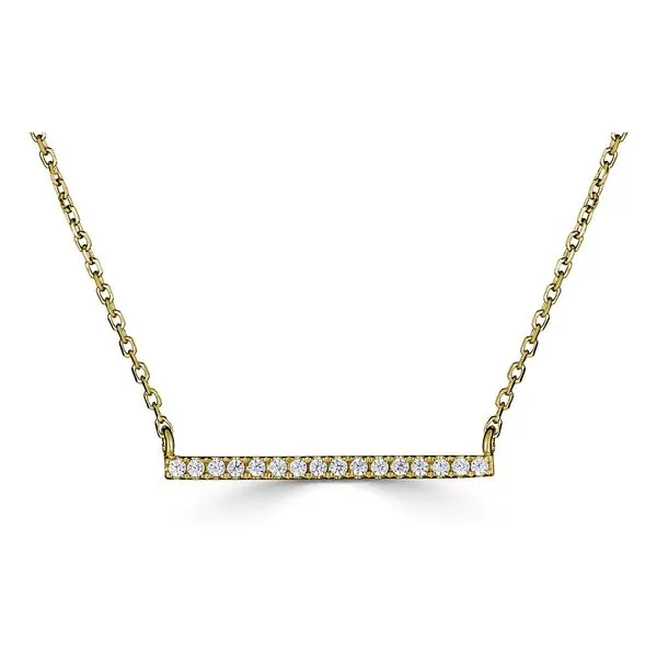 METRICA HORIZONTAL BAR-14KY-0.08CTW Steve Lennon & Co Jewelers  New Hartford, NY