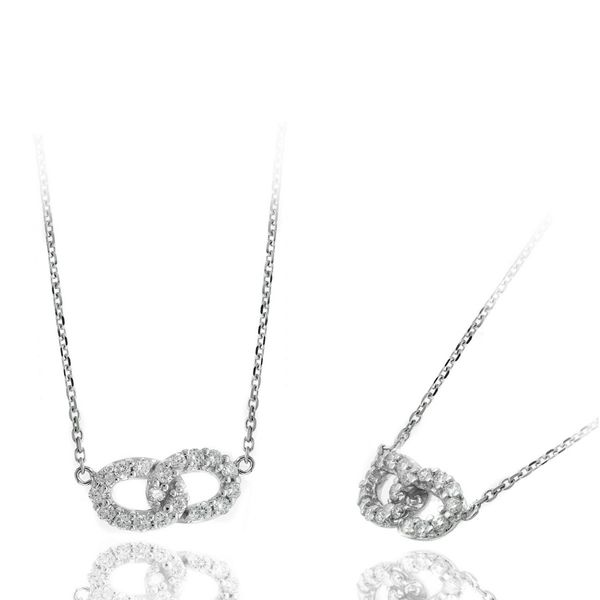14K White Diamond Necklace Steve Lennon & Co Jewelers  New Hartford, NY