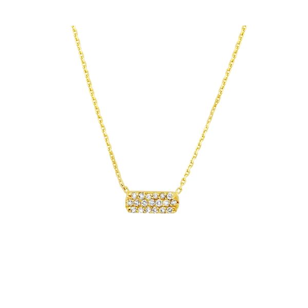 MC 14K Yellow Gold Diamond  Fashion Necklace/ Pendant Steve Lennon & Co Jewelers  New Hartford, NY
