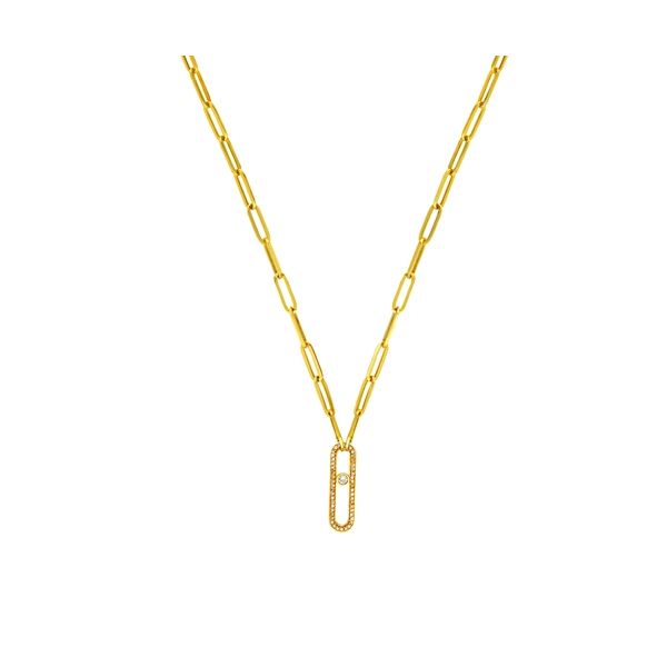 MC 14K Yellow Gold Diamond  Fashion Necklace/ Pendant Steve Lennon & Co Jewelers  New Hartford, NY