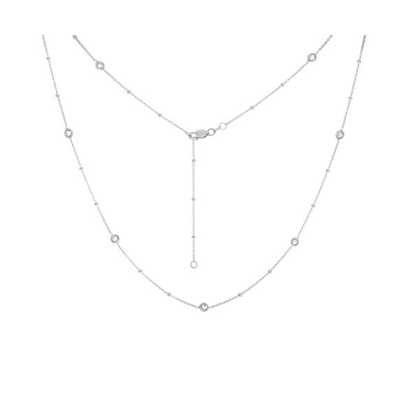 MC 14K White Gold Diamond  Fashion Necklace/ Pendant Steve Lennon & Co Jewelers  New Hartford, NY