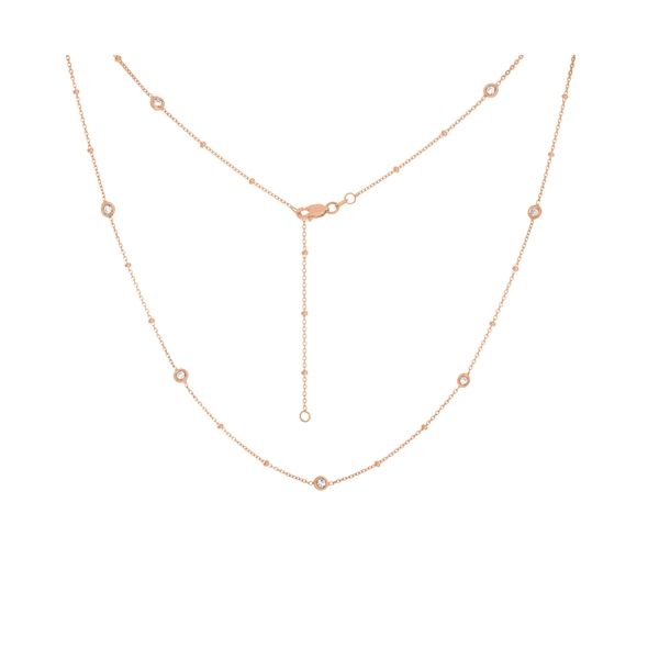 MC 14K Rose Gold Diamond  Fashion Necklace/ Pendant Steve Lennon & Co Jewelers  New Hartford, NY