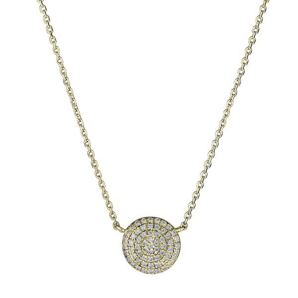 JG 14K Yellow Gold Diamond  Fashion Necklace/ Pendant Steve Lennon & Co Jewelers  New Hartford, NY