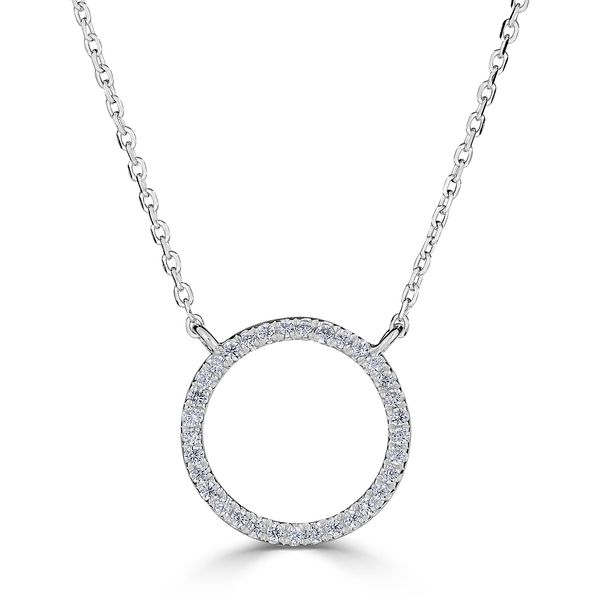 JG 14K White Gold Diamond  Fashion Necklace/ Pendant Steve Lennon & Co Jewelers  New Hartford, NY