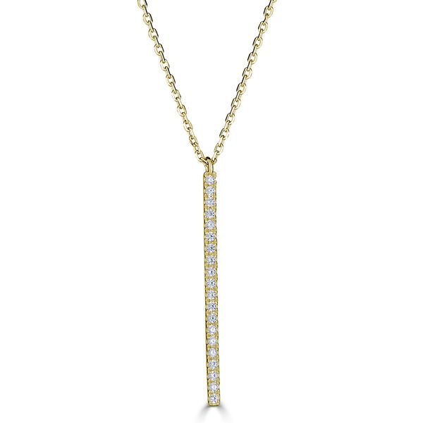 JG 14K Yellow Gold Diamond  Fashion Necklace/ Pendant Steve Lennon & Co Jewelers  New Hartford, NY