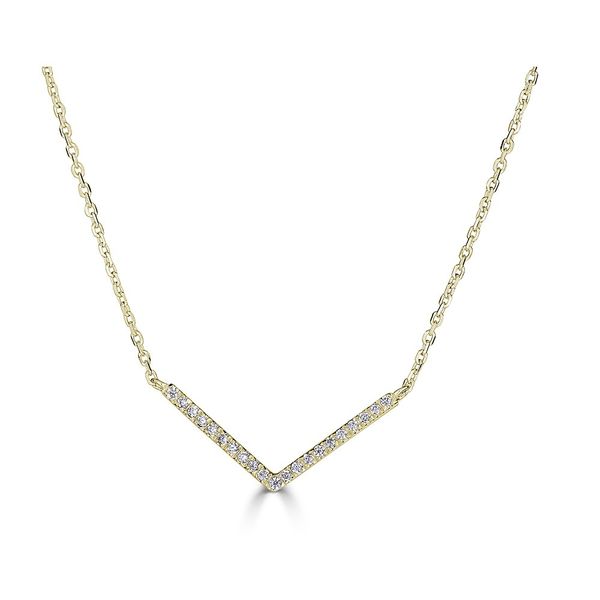 JG 14K Yellow Gold Diamond  Fashion Necklace/ Pendant Steve Lennon & Co Jewelers  New Hartford, NY
