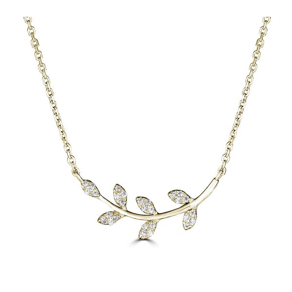 JG 14K Yellow Gold Diamond  Fashion Necklace/ Pendant Steve Lennon & Co Jewelers  New Hartford, NY