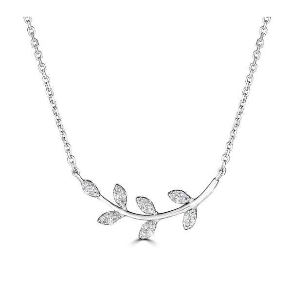 JG 14K White Gold Diamond  Fashion Necklace/ Pendant Steve Lennon & Co Jewelers  New Hartford, NY