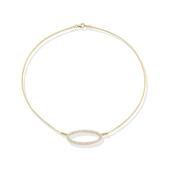 Ireiss 14KT Cocoon Open Necklace .75 TCW Steve Lennon & Co Jewelers  New Hartford, NY