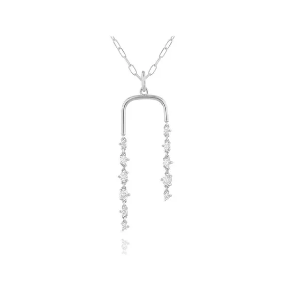 Phillips House - 14k white gold and diamonds U Drop Enchanted Necklace (0.60 tcw) Steve Lennon & Co Jewelers  New Hartford, NY