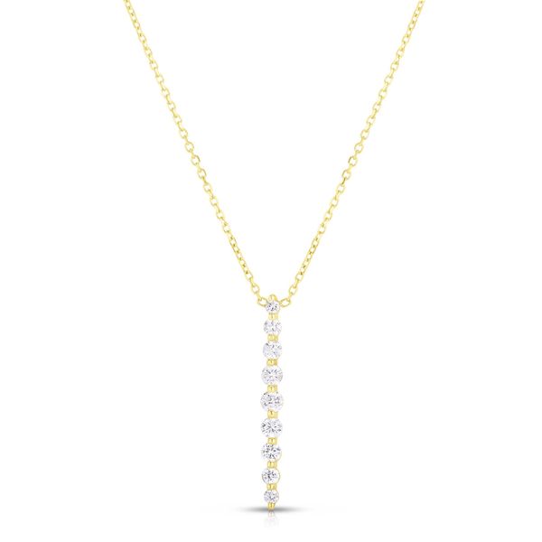 SU 14K Yellow Gold Diamond  Fashion Necklace/ Pendant Steve Lennon & Co Jewelers  New Hartford, NY