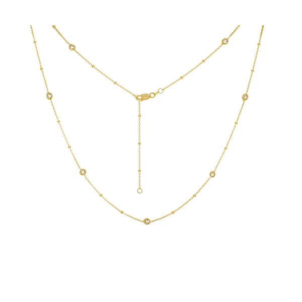 MC 14K Yellow Gold Diamond  Fashion Necklace/ Pendant Steve Lennon & Co Jewelers  New Hartford, NY