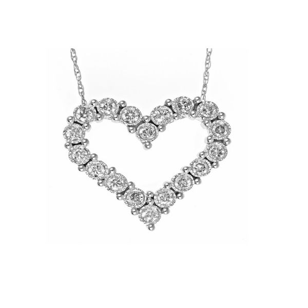 PAR 14K White Gold Diamond  Fashion Necklace/ Pendant Steve Lennon & Co Jewelers  New Hartford, NY