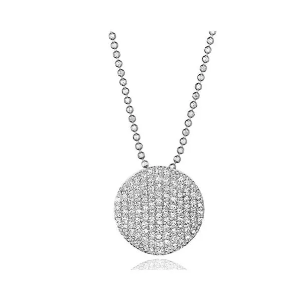Phillips House 14K White  Gold and Diamond Infinity Necklace with 110 Diamonds .57TCW Steve Lennon & Co Jewelers  New Hartford, NY