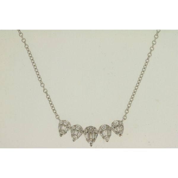 RJM 14K White Gold Diamond  Fashion Necklace/ Pendant Steve Lennon & Co Jewelers  New Hartford, NY