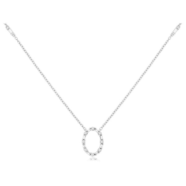 RJM 14K White Gold Diamond  Fashion Necklace/ Pendant Steve Lennon & Co Jewelers  New Hartford, NY