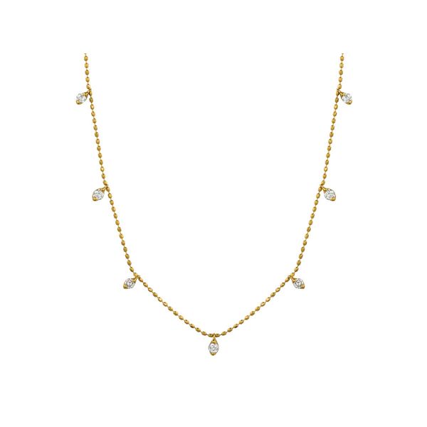 RJM 14K Yellow Gold Diamond  Fashion Necklace/ Pendant Steve Lennon & Co Jewelers  New Hartford, NY