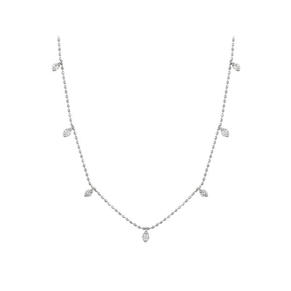 RJM 14K White Gold Diamond  Fashion Necklace/ Pendant Steve Lennon & Co Jewelers  New Hartford, NY