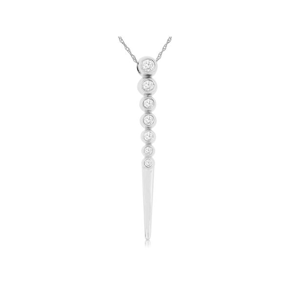 RJM 14K White Gold Diamond  Fashion Necklace/ Pendant Steve Lennon & Co Jewelers  New Hartford, NY