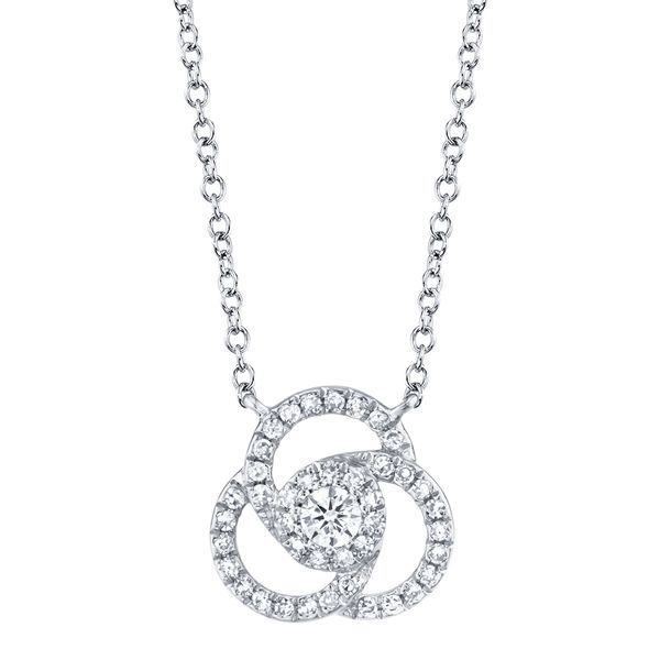 SHY 14K White Gold Diamond  Fashion Necklace/ Pendant Steve Lennon & Co Jewelers  New Hartford, NY