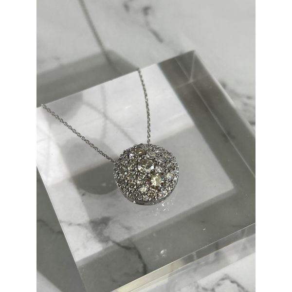 GF 14K White Gold Diamond  Fashion Necklace/ Pendant Steve Lennon & Co Jewelers  New Hartford, NY