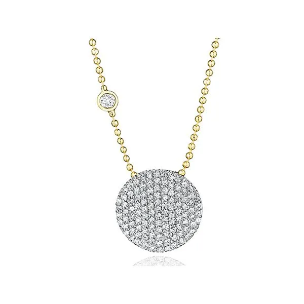 Phillip's House - 14K Yellow Gold and Diamond Infinity Necklace -  with a bezel-set diamond on Chain 111 Diamonds 0.7tcw Steve Lennon & Co Jewelers  New Hartford, NY