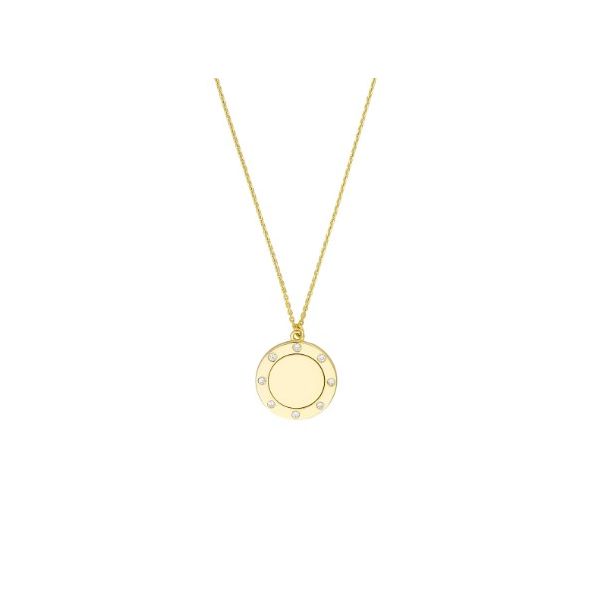 MC 14K Yellow Gold Diamond  Fashion Necklace/ Pendant Steve Lennon & Co Jewelers  New Hartford, NY