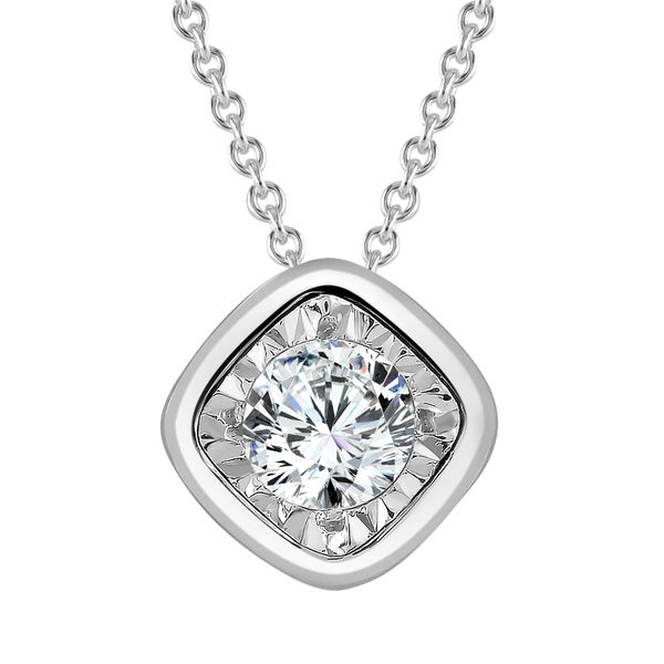 PAR 14K White Gold Diamond  Fashion Necklace/ Pendant Steve Lennon & Co Jewelers  New Hartford, NY