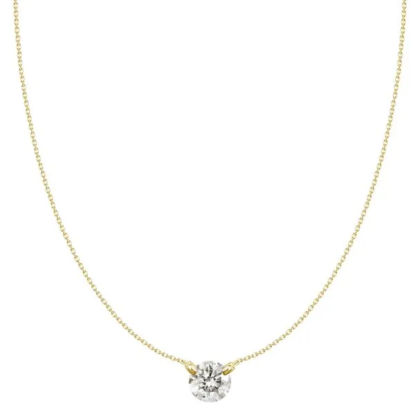 18KT Yellow Gold Floating Diamond Pendant .20TCW Steve Lennon & Co Jewelers  New Hartford, NY