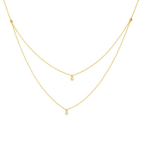 MC 14K Yellow Gold Diamond  Fashion Necklace/ Pendant Steve Lennon & Co Jewelers  New Hartford, NY