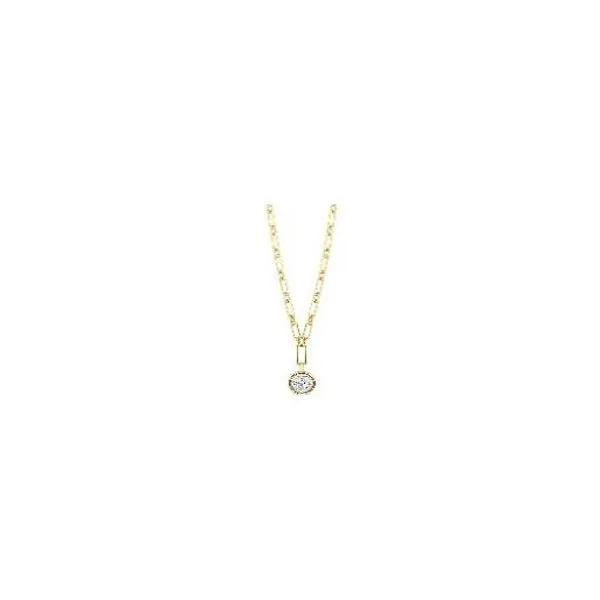 14K Yellow Gold Paperclip Chain Necklace with Drop Diamond Pendant 1/3 TCW Steve Lennon & Co Jewelers  New Hartford, NY