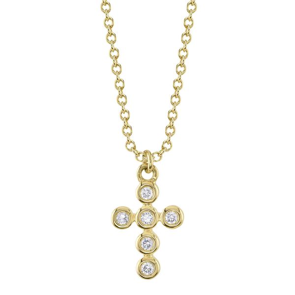SHY 14K Yellow Gold Diamond  Fashion Necklace/ Pendant Steve Lennon & Co Jewelers  New Hartford, NY