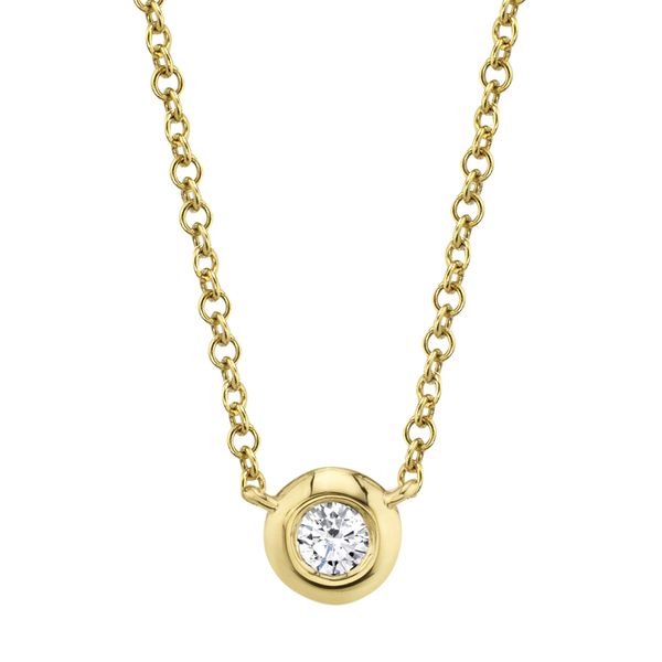 SHY 14K Yellow Gold Diamond  Fashion Necklace/ Pendant Steve Lennon & Co Jewelers  New Hartford, NY