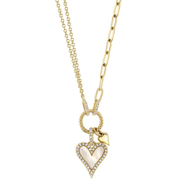 SHY 14K Yellow Gold Diamond  Fashion Necklace/ Pendant Steve Lennon & Co Jewelers  New Hartford, NY
