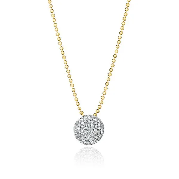 Phillips House 14KT Yellow Gold & Diamond 10mm Mini Infinity Necklace .56 Diamonds .27tcw Steve Lennon & Co Jewelers  New Hartford, NY