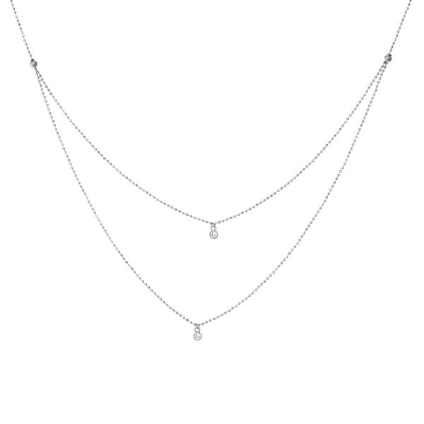 MC 14K White Gold Diamond  Fashion Necklace/ Pendant Steve Lennon & Co Jewelers  New Hartford, NY