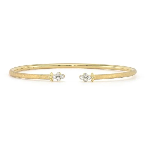 Jude Frances Provence Open Diamond Quad Flexible Bangle With 0.37Tw Round Diamonds Steve Lennon & Co Jewelers  New Hartford, NY