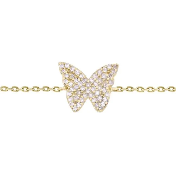 Diamond Butterfly Bracelet 18KW 0.12CTW Steve Lennon & Co Jewelers  New Hartford, NY