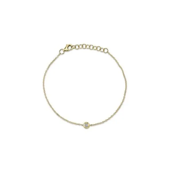 Shy Creation -14KY DIAMOND BEZEL BRACELET Steve Lennon & Co Jewelers  New Hartford, NY