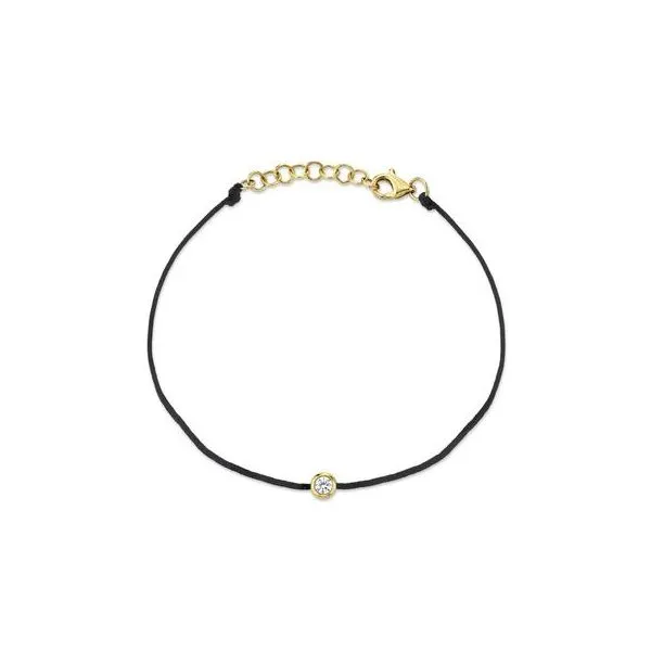 Shy Creation -14KY 0.09CT DIAMOND STRING BRACELET Steve Lennon & Co Jewelers  New Hartford, NY