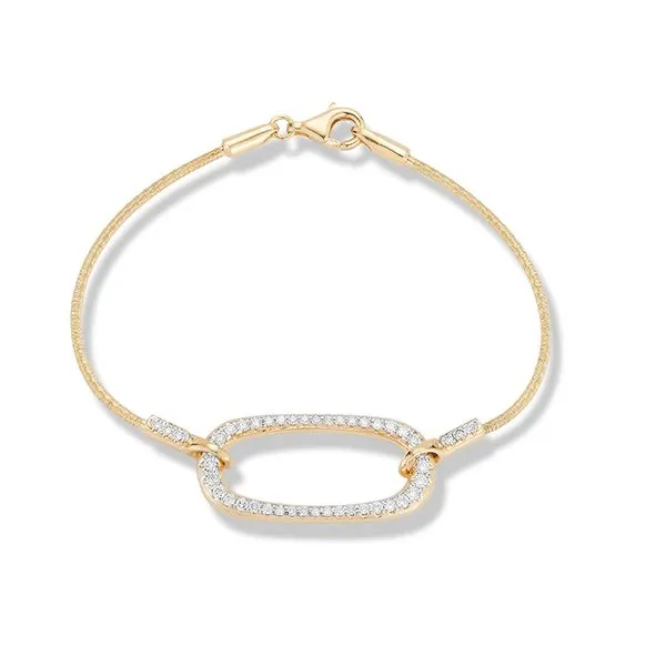 Ireiss 14KY Open Ellipse Cocoon Bracelet .75tcw Steve Lennon & Co Jewelers  New Hartford, NY