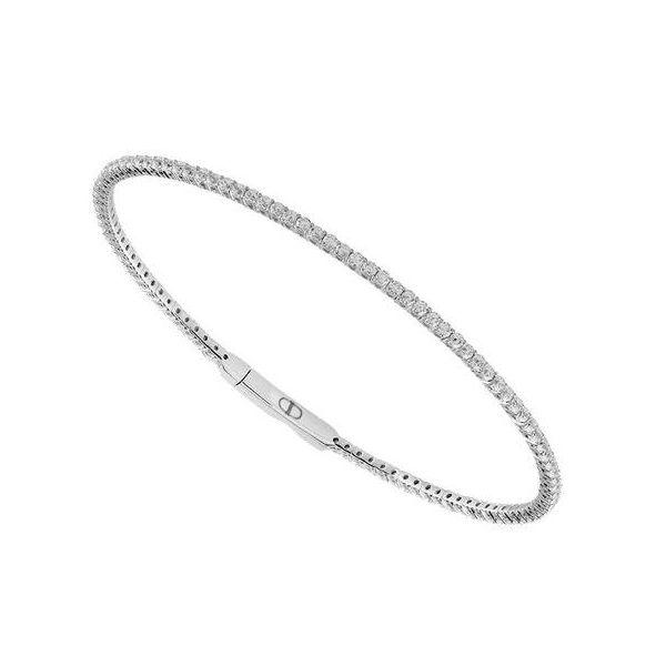 IDD 14K White Gold Diamond Bracelet/ Bangle Steve Lennon & Co Jewelers  New Hartford, NY