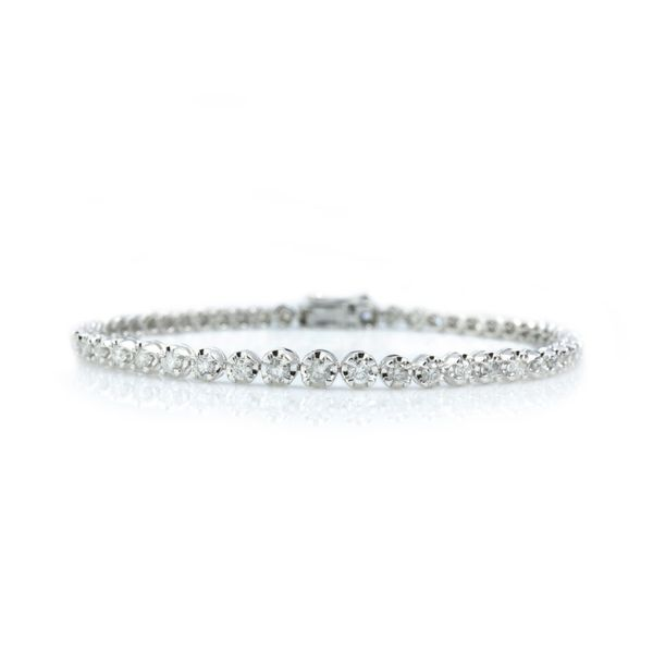 S. Lennon Classics - White 14 Karat Tennis Diamond Bracelets With 2.00Tw Rose Cut Diamonds Steve Lennon & Co Jewelers  New Hartford, NY