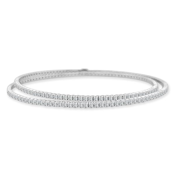 PAR 14K White Gold Diamond Tennis Bracelet Steve Lennon & Co Jewelers  New Hartford, NY