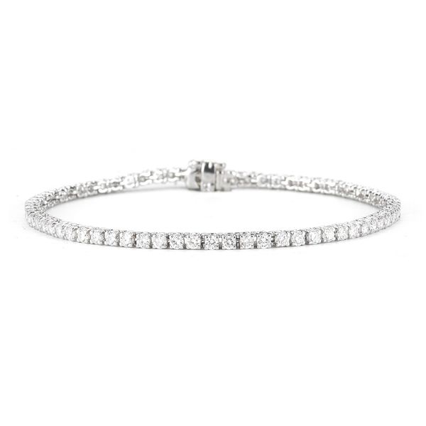 KGM 14K White Gold Diamond Tennis Bracelet Steve Lennon & Co Jewelers  New Hartford, NY