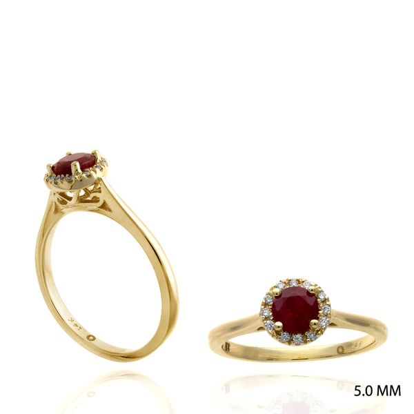 14KY Diamond and Ruby Ring Steve Lennon & Co Jewelers  New Hartford, NY