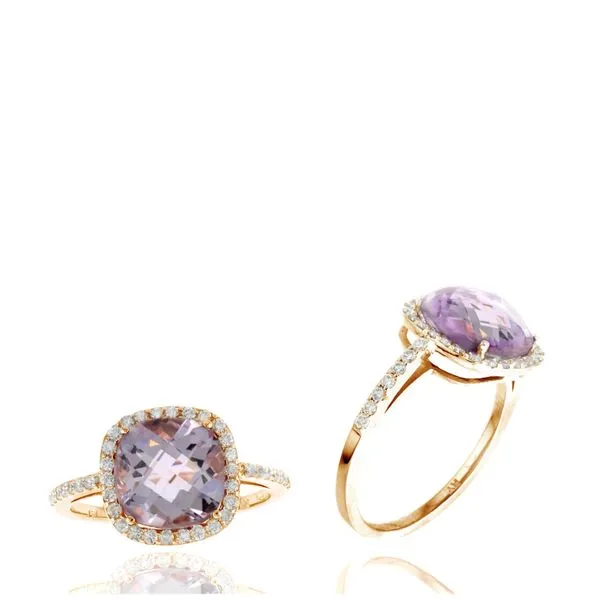 14KR Diamond & Amethyst Ring Steve Lennon & Co Jewelers  New Hartford, NY