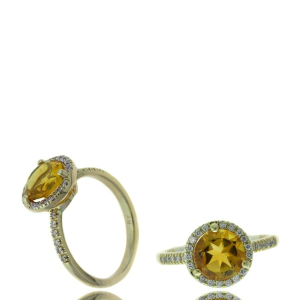 Diamond and Citrine Ring Steve Lennon & Co Jewelers  New Hartford, NY