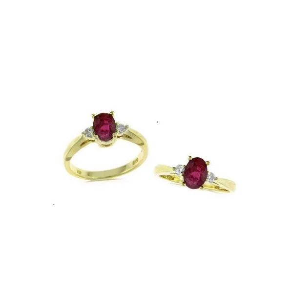 14KY Diamond and Ruby Ring Steve Lennon & Co Jewelers  New Hartford, NY